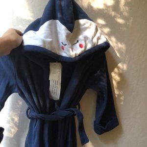 Kids GAP blue microfleece robe